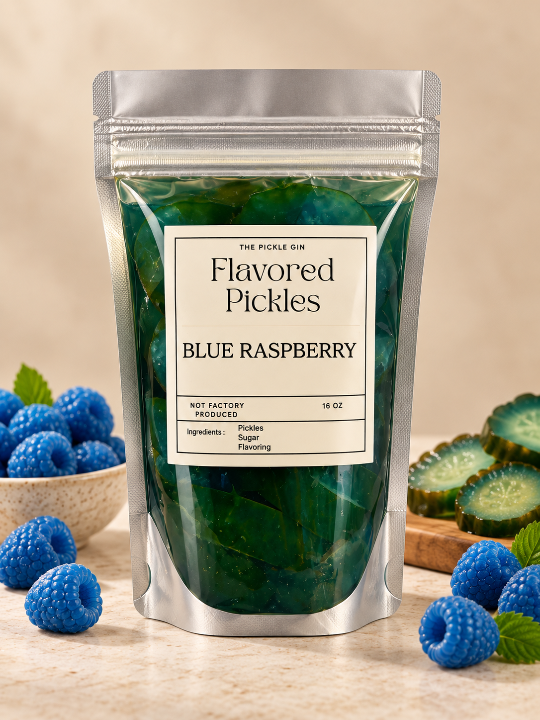 Blue Raspberry Pickles